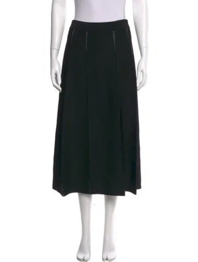 Pre-owned Zimmermann Midi Length Skirt W/ Tags In Black