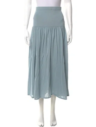 Pre-owned Zimmermann Midi Length Skirt W/ Tags In Blue