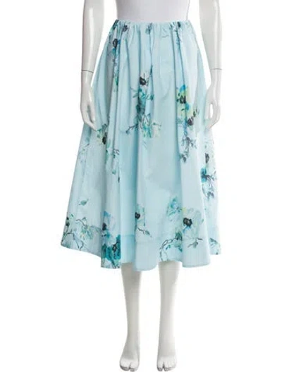 Pre-owned Zimmermann Midi Length Skirt W/ Tags In Blue