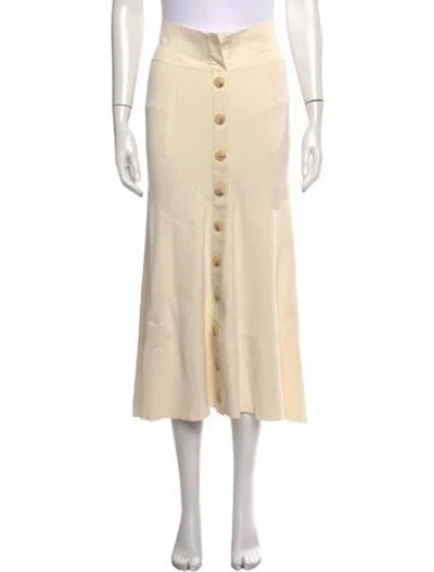 Pre-owned Zimmermann Midi Length Skirt W/ Tags In Neutrals