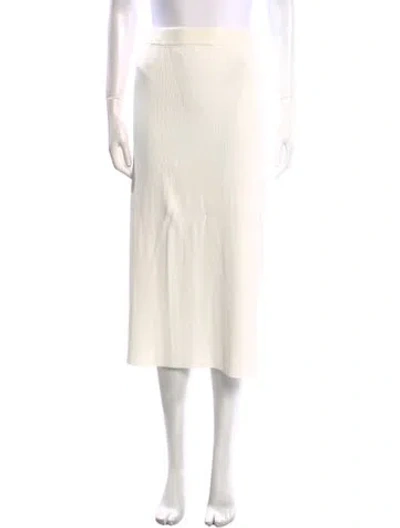 Pre-owned Zimmermann Midi Length Skirt In White