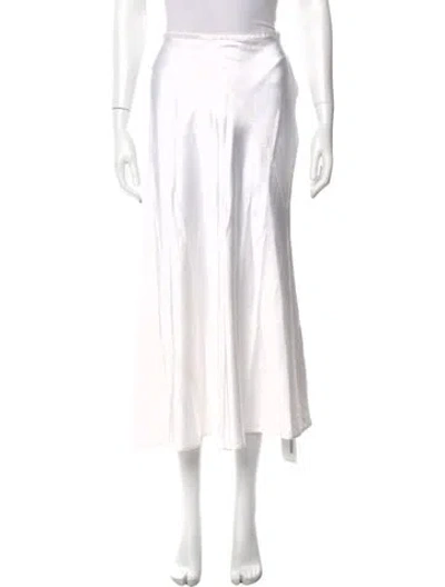 Pre-owned Zimmermann Midi Length Skirt In White
