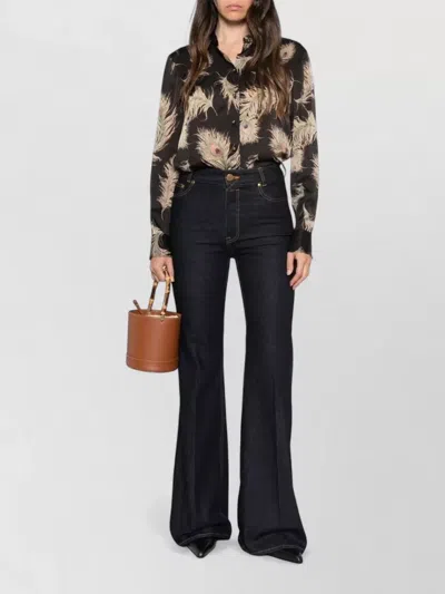 Zimmermann Mid-rise Flared Denim Jeans In Black