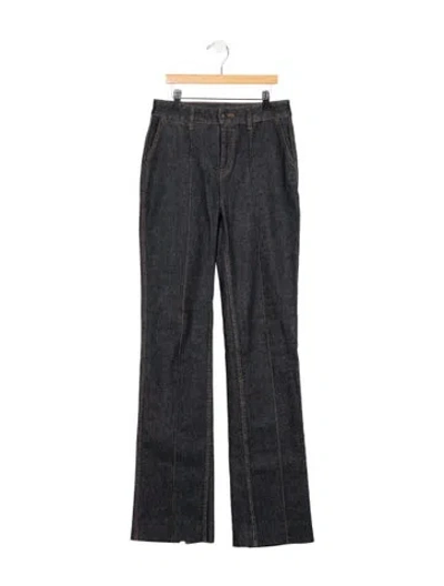 Pre-owned Zimmermann Mid-rise Wide Leg Jeans In Blue