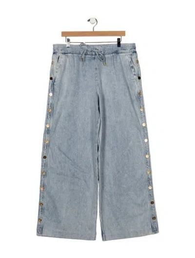 Pre-owned Zimmermann Mid-rise Wide Leg Jeans W/ Tags In Blue