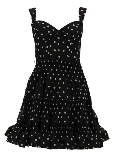 Zimmermann Mini Abito A Pois In Black