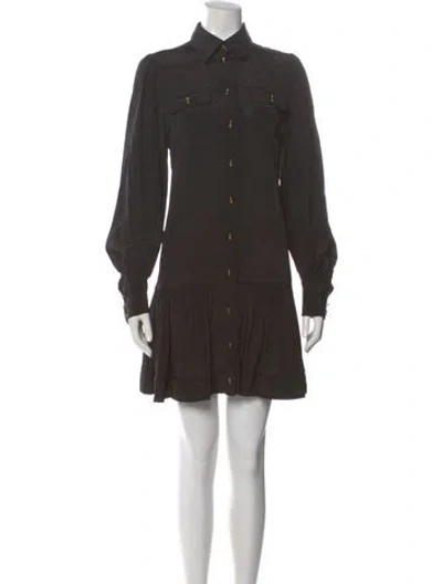 Pre-owned Zimmermann Mini Dress In Black