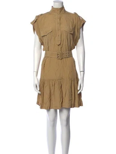 Pre-owned Zimmermann Mini Dress In Brown