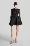 Zimmermann Lace-trimmed Silk And Linen Minidress In Black