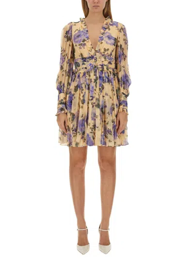 Zimmermann Mini Dress In Multicolour