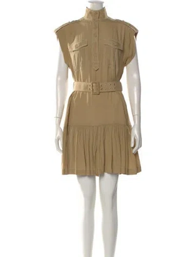 Pre-owned Zimmermann Mini Dress In Neutral