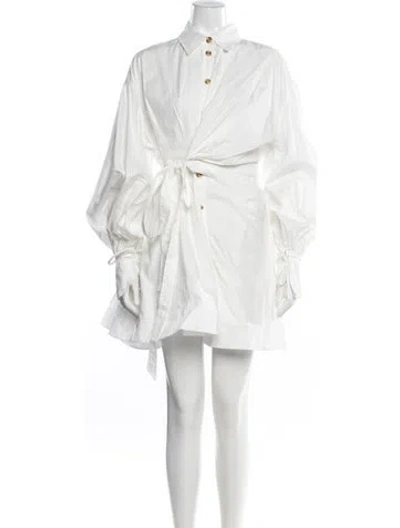 Pre-owned Zimmermann Mini Dress In Neutral