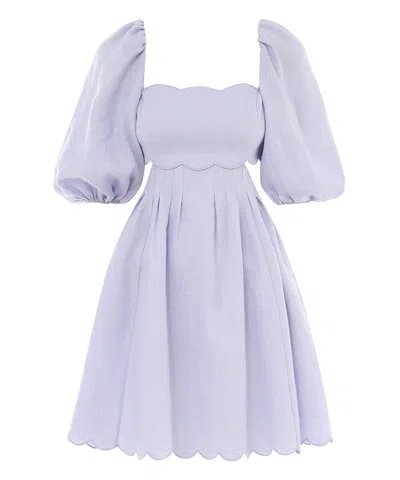 Zimmermann Mini Dress In Violet