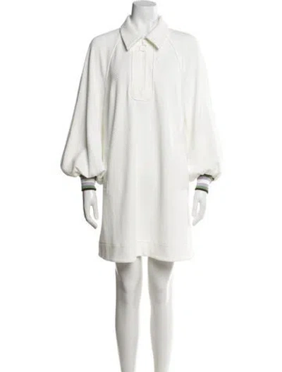 Pre-owned Zimmermann Mini Dress In White