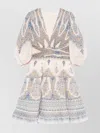 Zimmermann Mini Dress With Printed Intricate Pattern