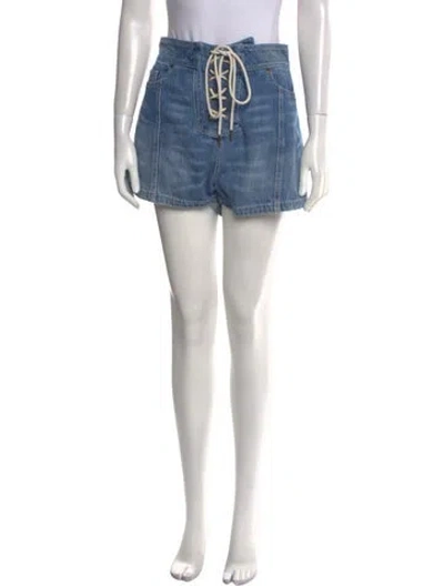 Pre-owned Zimmermann Mini Shorts In Blue