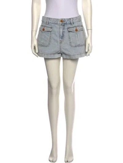 Pre-owned Zimmermann Mini Shorts In Blue