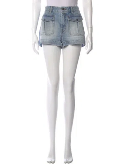 Pre-owned Zimmermann Mini Shorts In Blue
