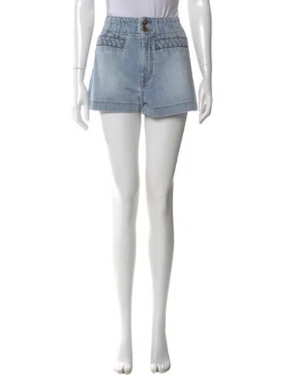 Pre-owned Zimmermann Mini Shorts In Blue