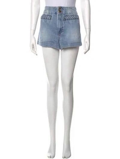 Pre-owned Zimmermann Mini Shorts In Blue