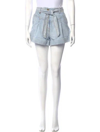 Pre-owned Zimmermann Mini Shorts In Blue