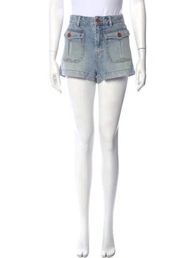 Pre-owned Zimmermann Mini Shorts In Blue