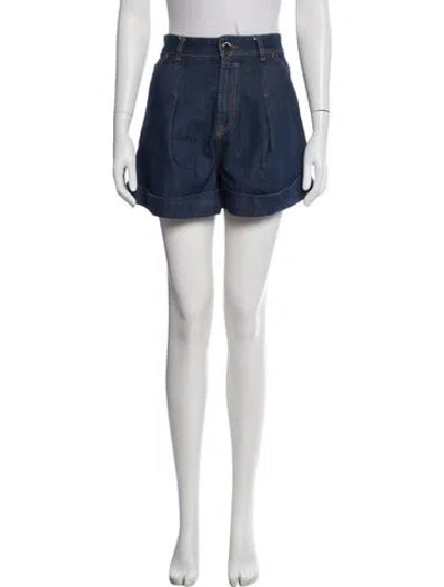 Pre-owned Zimmermann Mini Shorts In Blue