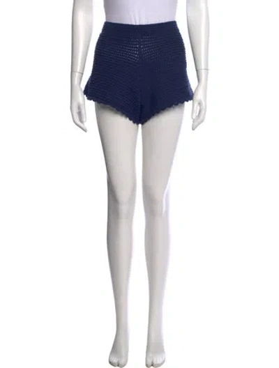 Pre-owned Zimmermann Mini Shorts In Blue
