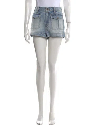 Pre-owned Zimmermann Mini Shorts In Blue