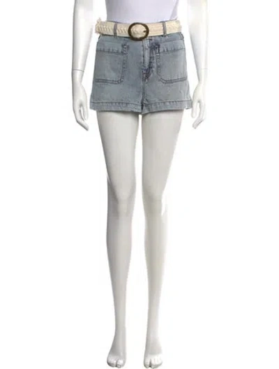 Pre-owned Zimmermann Mini Shorts In Blue