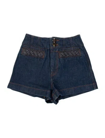 Pre-owned Zimmermann Mini Shorts In Blue