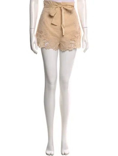 Pre-owned Zimmermann Mini Shorts In Neutral