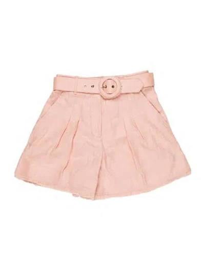 Pre-owned Zimmermann Mini Shorts In Pink