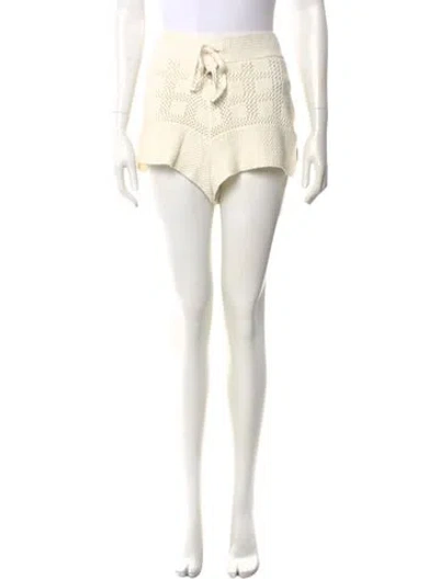 Pre-owned Zimmermann Mini Shorts In White
