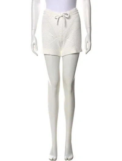 Pre-owned Zimmermann Mini Shorts In White