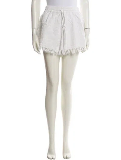 Pre-owned Zimmermann Mini Shorts In White
