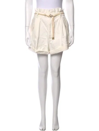 Pre-owned Zimmermann Mini Shorts In White