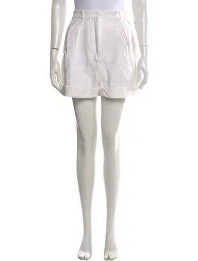 Pre-owned Zimmermann Mini Shorts In White