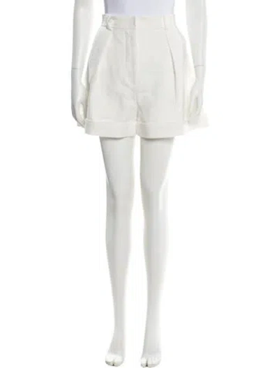 Pre-owned Zimmermann Mini Shorts In White