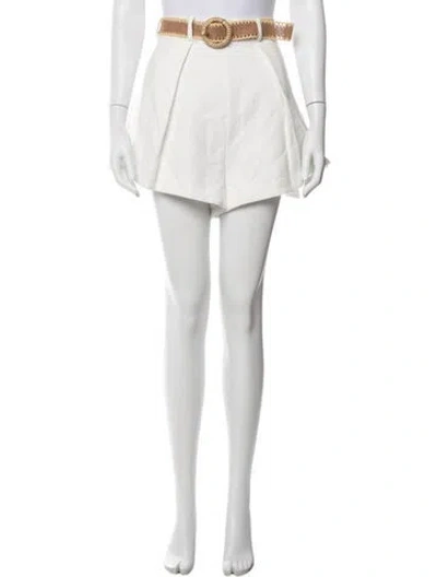Pre-owned Zimmermann Mini Shorts In White