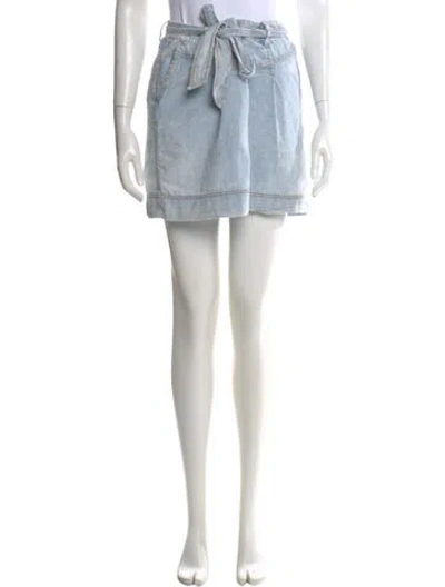 Pre-owned Zimmermann Mini Skirt In Blue