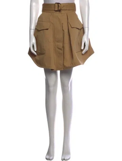 Pre-owned Zimmermann Mini Skirt In Brown