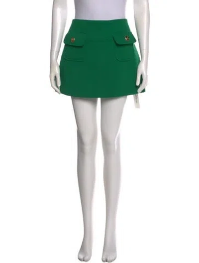 Pre-owned Zimmermann Mini Skirt In Green