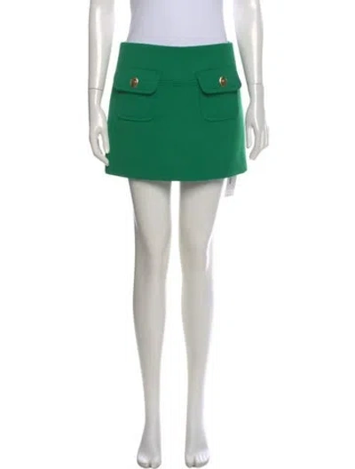 Pre-owned Zimmermann Mini Skirt In Green