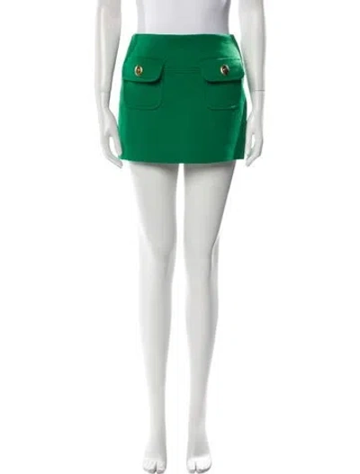 Pre-owned Zimmermann Mini Skirt In Green