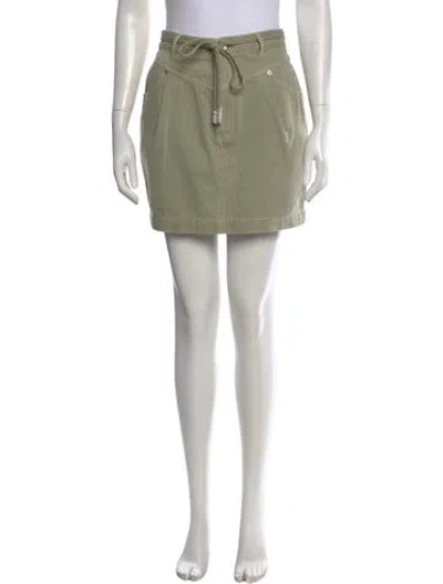 Pre-owned Zimmermann Mini Skirt In Green