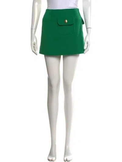 Pre-owned Zimmermann Mini Skirt In Green