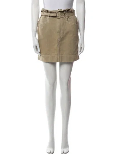 Pre-owned Zimmermann Mini Skirt In Neutral