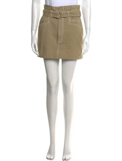 Pre-owned Zimmermann Mini Skirt In Neutral
