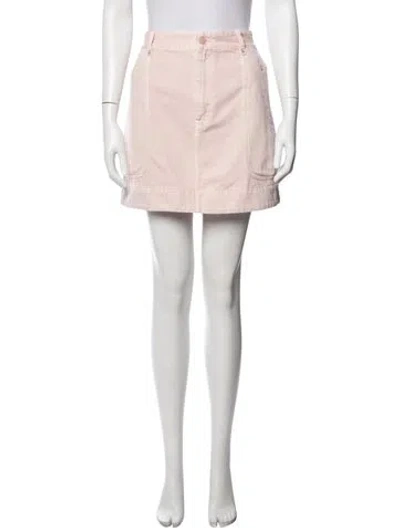 Pre-owned Zimmermann Mini Skirt In Pink